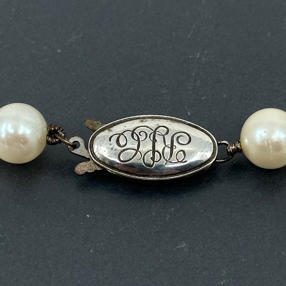 Ralph Lauren sterling silver pearl necklace - GM373 - Picture 4 of 5
